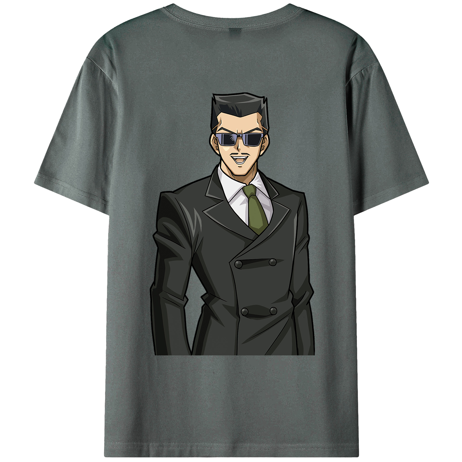 （画像用） 遊☆戯☆王 Yu-Gi-Oh! 綿100％ メンズ半袖Tシャツ（バックプリント） 通気性